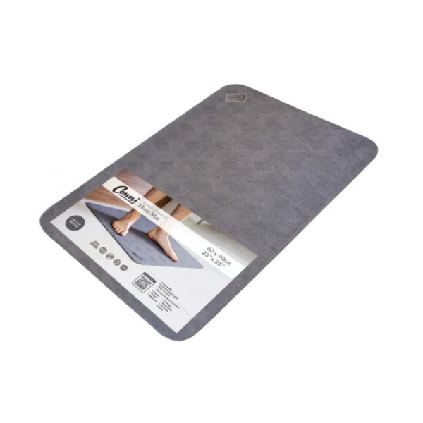 grey floor mat