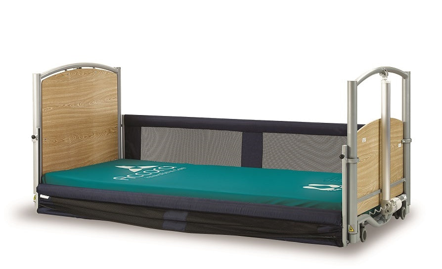 Padded fabric side rails for Accora FloorBed 2