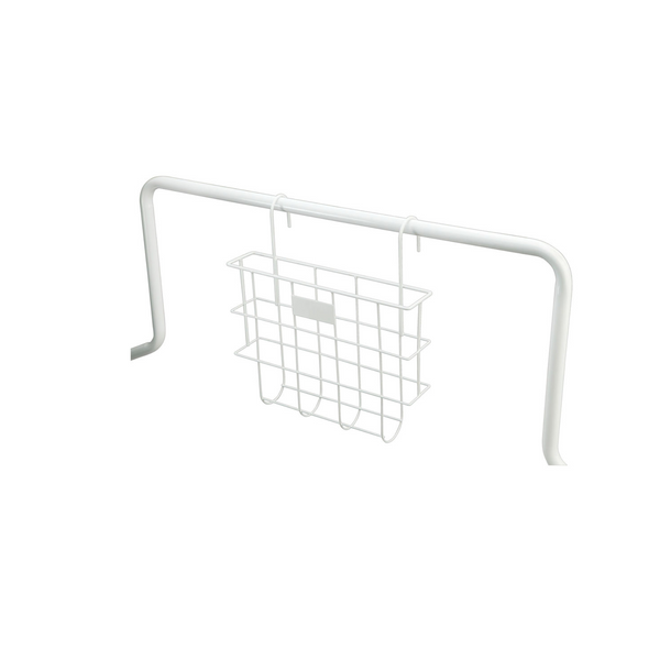 Powder-coated steel holder for patient records and folders. Hook on design.