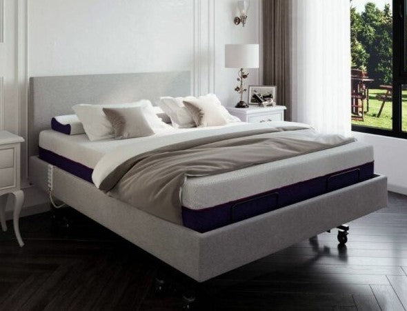 Queen size bed in colour smoke