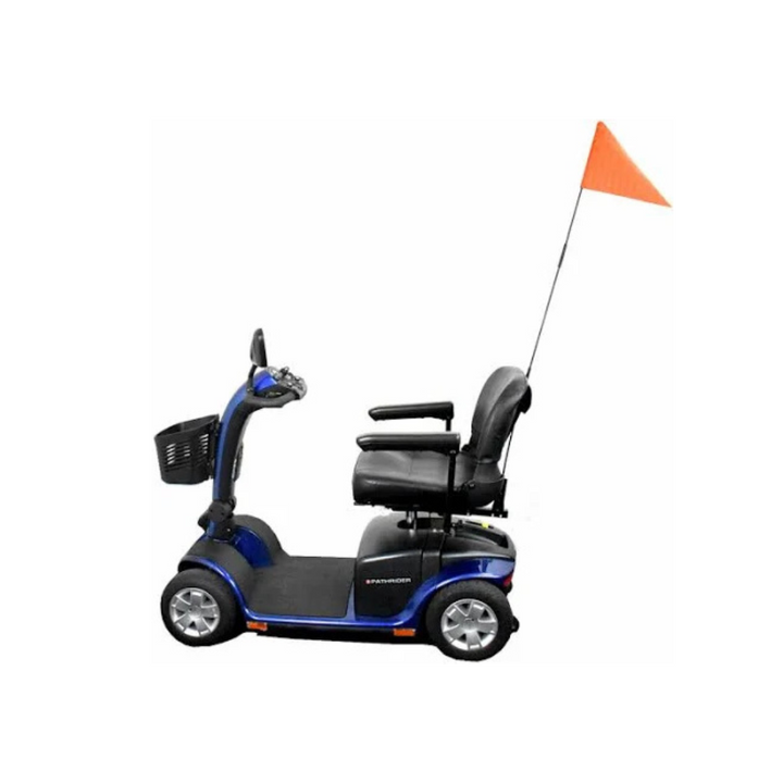 A flag that can be attached to your mobility scooter. Great for users wanting to increase visibility and safety.