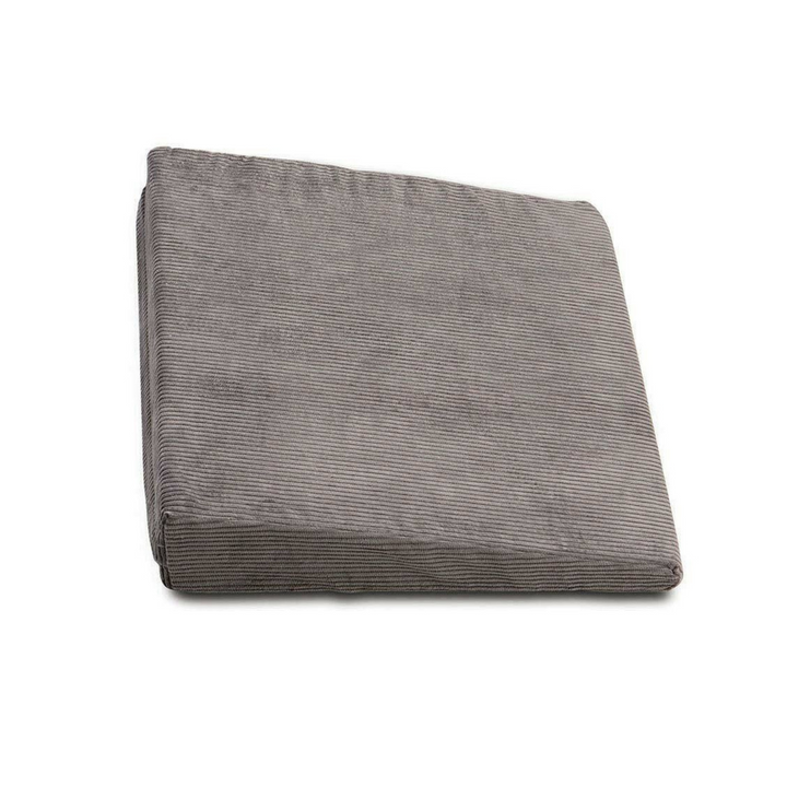 image of a open cell foam cushion covered with a heavy duty zipped cotton cover