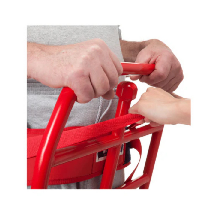  The ReTurnBelt is easily attached to the ReTurn’s rising ladder. It can also be used separately, for support during sit-to-stand and to stabilise the user in an upright position.