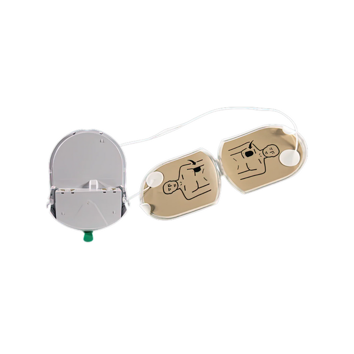 The HeartSine Battery & Pad-Pak Adult (Grey) is for use on patients that suffer a Cardiac Arrest from 8 years of age (or more than 25kg). 