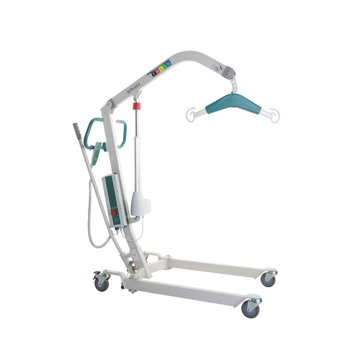 This lightweight manual leg spreader lift is a compact hoist with SPACE LINK™ Technology, offering superior lift height, ergonomic design, and a 150kg SWL. 