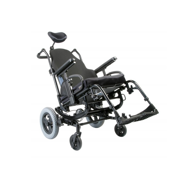 The Quickie SR45 is the newest member of the acclaimed Quickie tilt-in-space family. It features 45 degrees of patented and proven rotation-in-space technology, a durable base and a streamlined targeted offering of key clinical options. Pre-configured for ease of ordering.