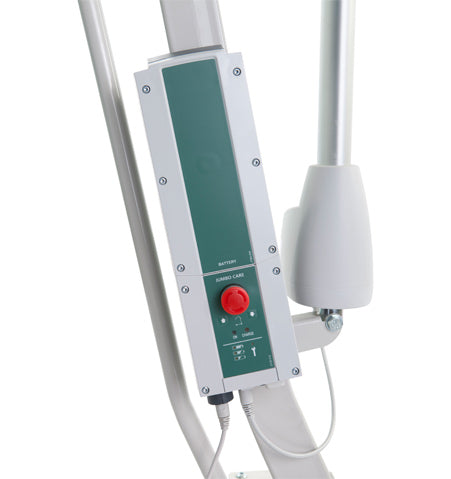 The Sonata ELS patient hoist combines compact design, 150kg lift capacity, and electric leg spread for smooth, easy lifting in any care setting.