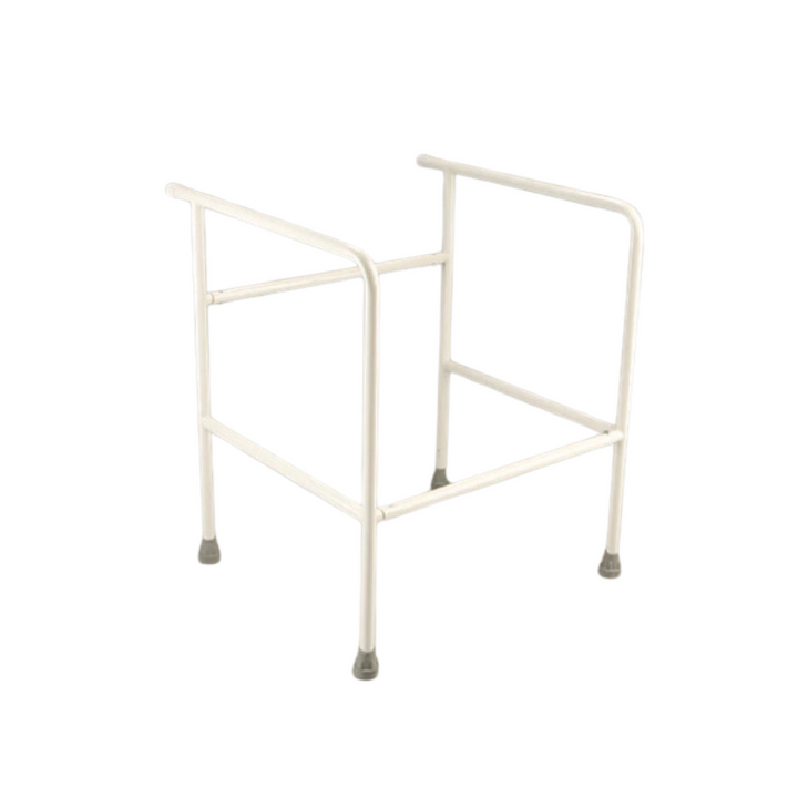 steel frame with a cross bar for support