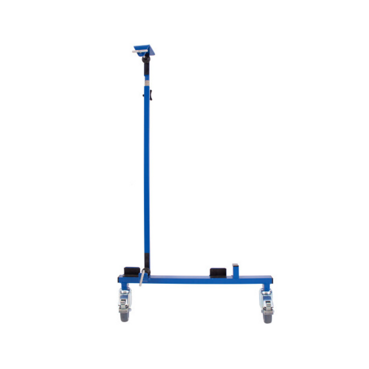 Bed transport trolley for assembled nursing home beds
