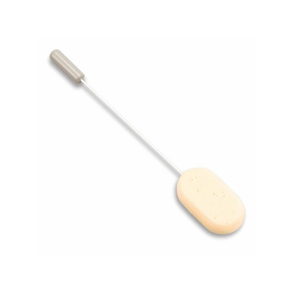 a long wire with a sponge on one end and a handle on the other end 