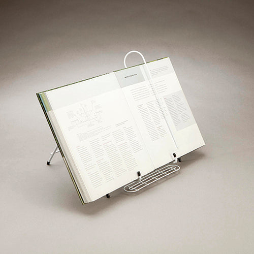 Folding Book Stand with Page Holder Clip