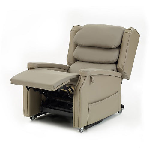 Configura Comfort Vinyl Medium Recliner Chair - Taupe