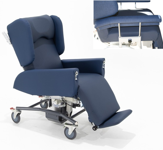 Electric Hi-Lo Cloud Comfort Chair with Drop Down Arm