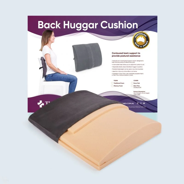 Back Huggar - Lower Back Lumbar Support with Memory Foam and DuraFab