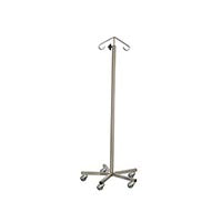 Mobile IV Pole - Stainless Steel Heavy Base