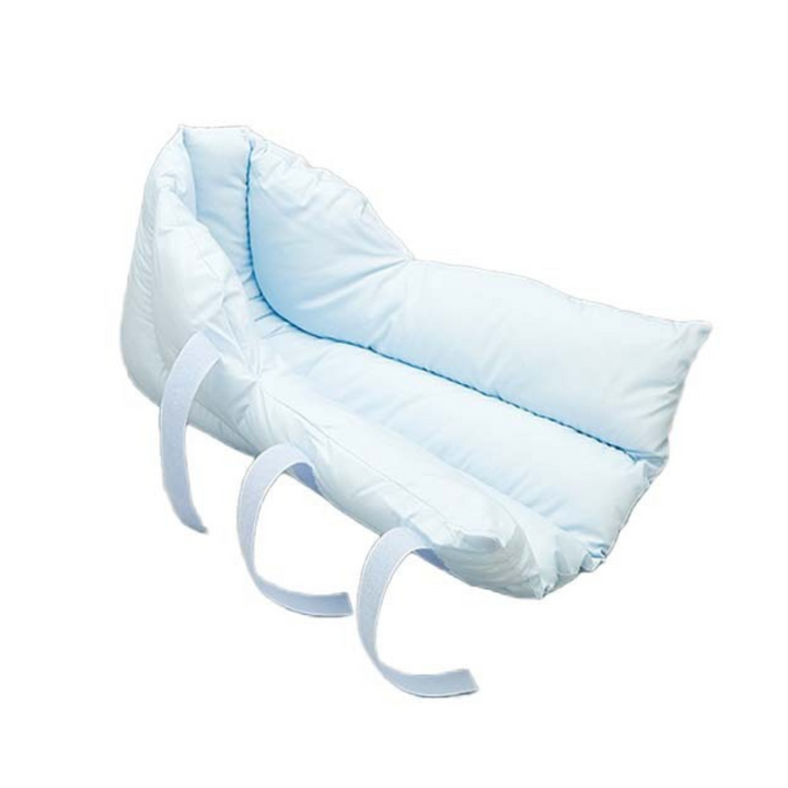 image of a padded leg cushion. It has adjustable velcro straps for easy adjustment and securing